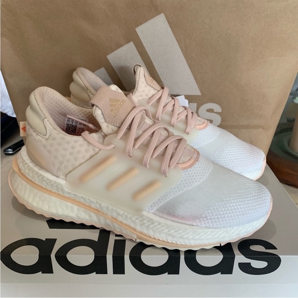 adidas X_PLRBOOST Double Boost White Pink Tint - Picture 7 of 10